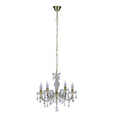 Candelabru din cristal auriu 5xE14 Maria Teresa Candellux 35-94646