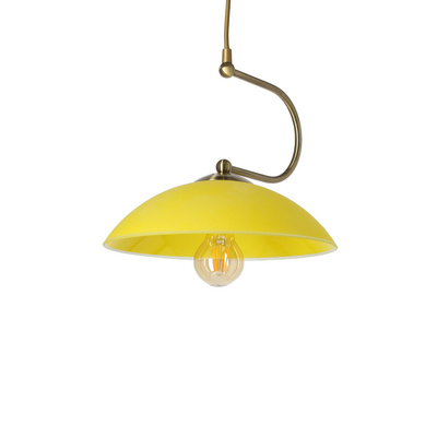 Lampa wisząca Lido pojedyncza do salonu vintage E27 1x60W patyna
