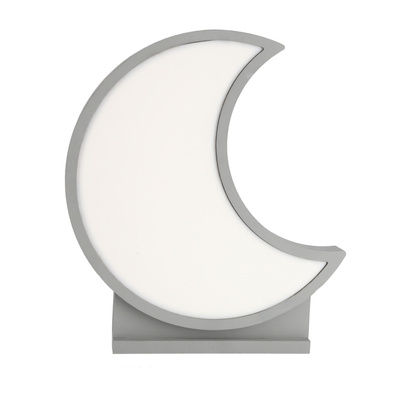 LAMPE DE TABLE LED MOON POUR ENFANTS IQ KIDS GRIS