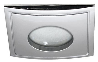 Plafonnier hermétique chrome IP65 carré SH-05 2290903