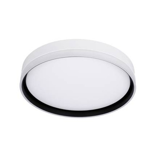 Florida Deckenleuchte weiß + schwarzer Plafond 24 W LED 39 cm weißer Schirm