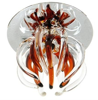 Decorative ceiling luminaire white-brown G4 20W SK-14 Candellux 2264403