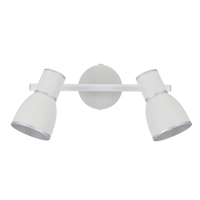 Wandlampenleiste 2X40W E14 weiß/chrom FIDO 92-63373