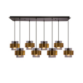 Spie hanging brass 8x60 e27 colorless lampshade
