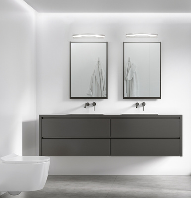 Bathroom wall lamp chrome cold white LED 5W 41cm Nike Candellux 20-37374