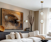 Lampa wisząca CORDEL elegancka - złoty szczotkowany z mlecznymi kloszami kulkami - nowoczesne oświetlenie salonu 2x G9 LED