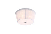 Plafonnier LED blanc 3W + 3x40W G9 abat-jour en organza Camea Candellux 98-56245