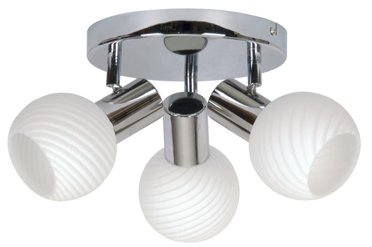 Lampa sufitowa plafon 3X40W E14 chrom TURNO 98-10940