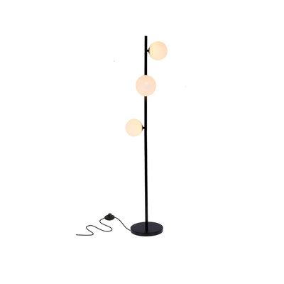 Lampa de podea negru + auriu Kama 53-01238