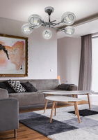 Ceiling lamp hanging chrome chandelier Ozzo Candellux 35-72252