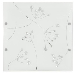 Plafoniera din sticla patrata LED 16W 6500K 40x40cm Arty Candellux 10-61027