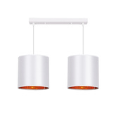 Hängelampe Weißstreifen 2xE27 Atlanta 32-00644