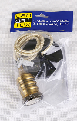 Lampe à fronde en métal noir/patiné E27 31-04895