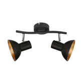 Lampa de perete candellux diso 92-63427 e27 negru+auriu