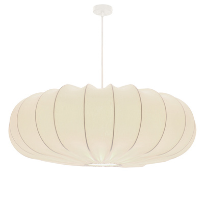 Hanging lamp CAFEE Scandinavian with cream latte shade 66cm modern ceiling lighting for living room and dining room E27