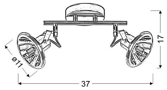 Applique Candellux Moon 92-28082 bande led G9