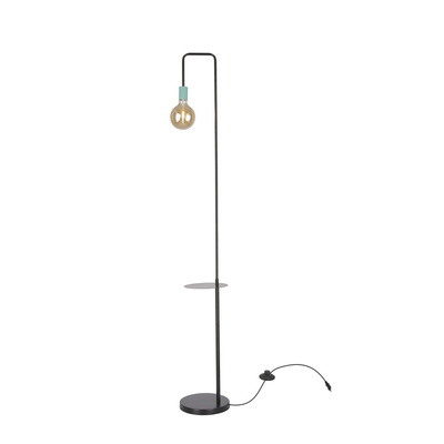Lampadaire noir et vert étagère Viper 51-00040