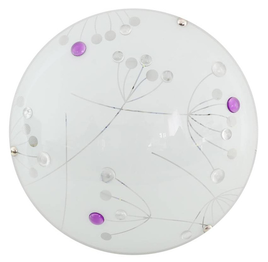 Plafonnier Candellux Floral 13-39590 Plafonnier Led 6500K Violet