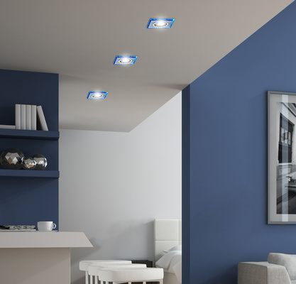 Corp de iluminat de plafon pătrat albastru LED SS-22 2226934