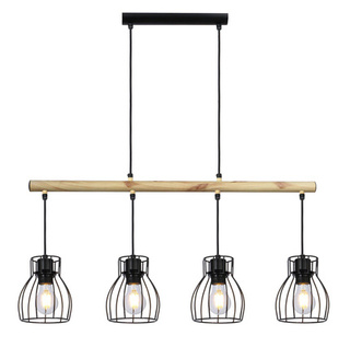 Hanging lamp black 4x60W Bernita 34-78117