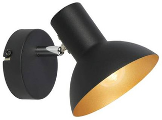 Aplic 1X40W E27 negru + metal auriu DISO 91-63410