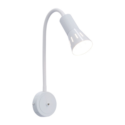 White wall lamp adjustable arm 1xE14 Arena 91-81346