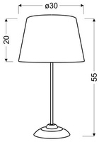 Schranktischlampe Candellux Ofra 41-15016 E27