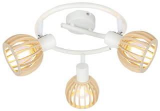 Candellux 98-68125 plafonnier spirale E14 bois blanc