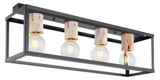 Plafonnier noir 4xE27 Retro 34-00798