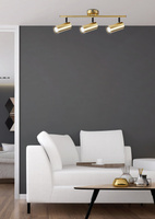 Lampă din alamă bandă perete/tavan 3xGU10 Colly 93-01733