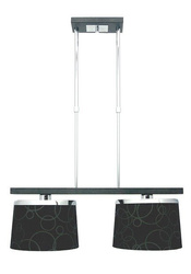 Candellux 32-43378 Plafoniera Impresja 2*60W E27 negru cromat