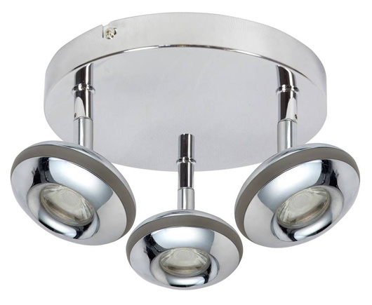 LED ceiling lamp 3x6W 26cm SKIPPER 98-67685 LED COB PLAFON ROUND HEAD WITH CHROME JOINT