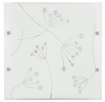 Glass ceiling lamp square LED 16W 6500K 40x40cm Arty Candellux 10-61027