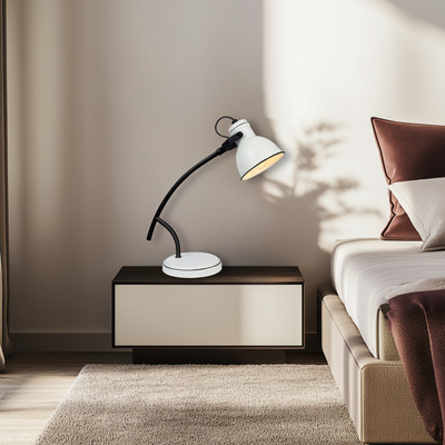Lampe de table diagonale noire et blanche Zumba 41-72085
