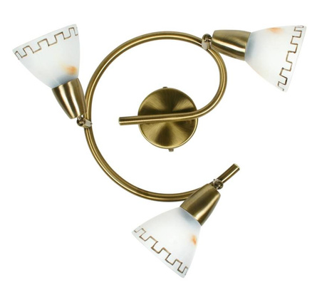 Plafonnier Candellux 98-89925 Parnas spirale 3X40W E14 patine