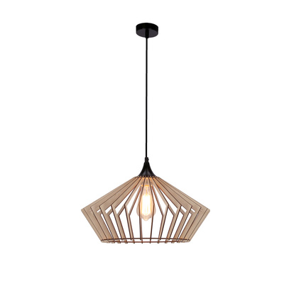 Eco 3 hanging lamp 1x40 e27 Wooden lampshade