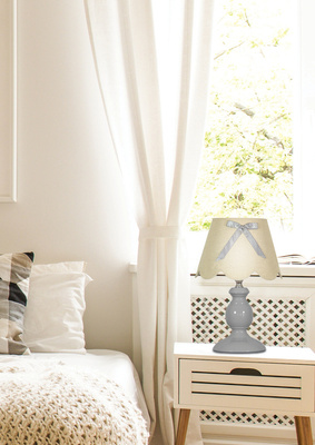Table lamp gray bow Whilma 41-64127