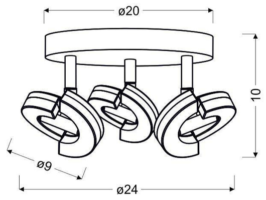 Morris 98-67654 LED wall ceiling lamp