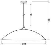 Hängende Deckenleuchte Young 31-09166 1xE27