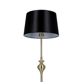 Prima gold lampa podłogowa złoty satynowy E27 czarny  51-09258