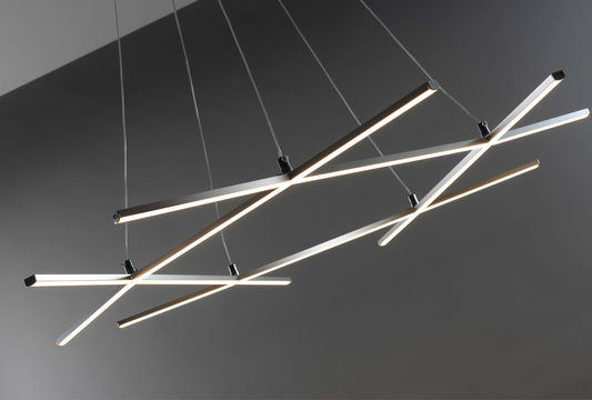 ANDROS 5 light LED pendant lamp modern geometric LED chandelier 4000K