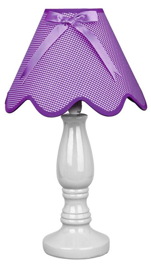 Candellux Lola Cabinet Table Lamp 41-14597 E14 Violet