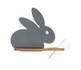 Wall lamp shelf 5W LED 4000K IQ Kids Rabbit gray+white 21-84743