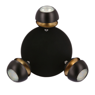 Plafon Boni 3x3w gu10 led negru