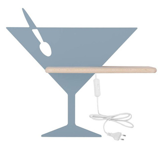 Wall lamp blue LED shelf lamp Piccolo cord 21-03522