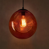 Plafonnier suspendu 1X60W E27 orange CLUB 31-51233
