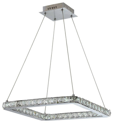 Lords Candellux 31-34854 plafoniera LED crom cu pandantiv cu cristale