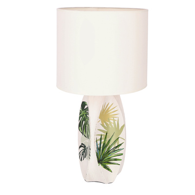 Weiße Tischleuchte Palma 2 Candellux 41-79978