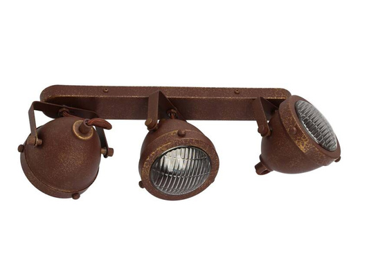 Plafonnier bande rouille 3x40W GU10 Frodo Candellux 93-71088