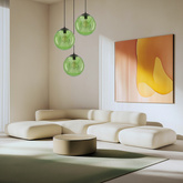 Plafoniera suspendata Candellux Club 31-51226 E27 verde